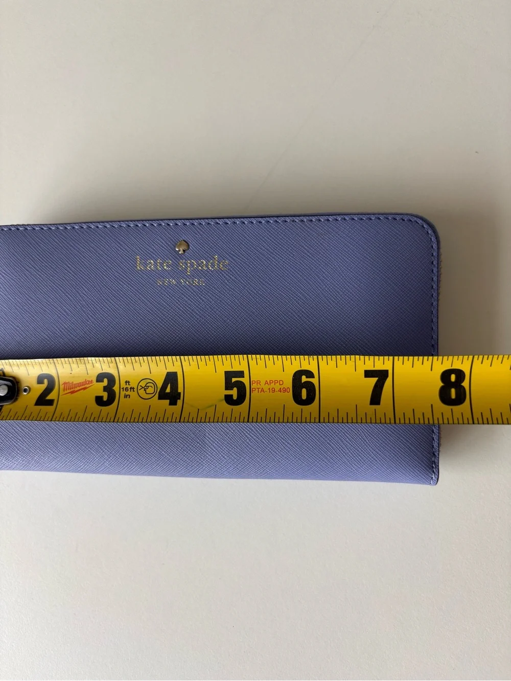 Kate Spade New York Cedar Street Lacey Zip Around Wallet in Thistle - NWT